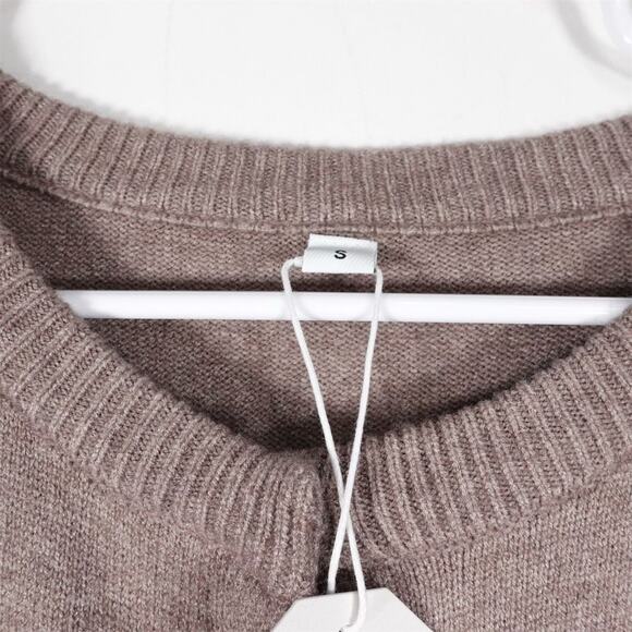 New Made with Love Women's Taupe Snap Front Cardigan Sweater Size Small - Picture 5 of 9